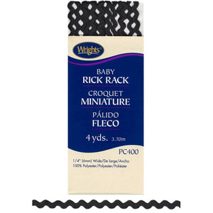 Black Baby Rick Rack 117400-0031