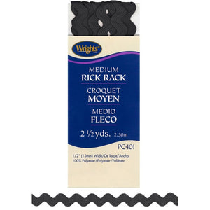 Black Medium Rick Rack 117401-0031