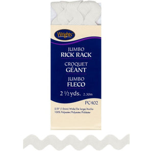 White Jumbo Rick Rack 117402-0030