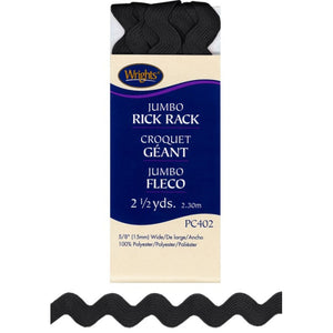 Black Jumbo Rick Rack 117402-0031