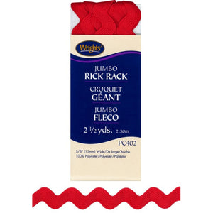 Scarlet Jumbo Rick Rack 117402-0076