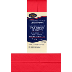 Scarlet Double Fold Bias Tape Quilt Binding 117706-0076