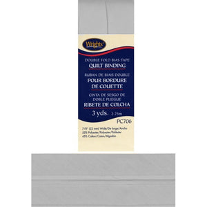 Medium Gray Double Fold Bias Tape Quilt Binding 117706-0117