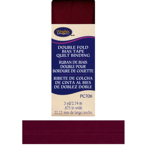 Ox Blood Double Fold Bias Tape Quilt Binding 117706-2303