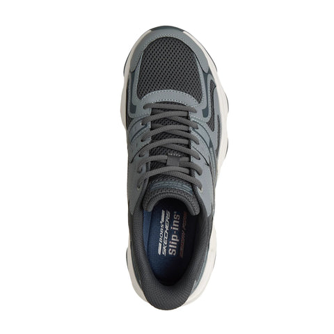 Skechers Slip-ins men's BOBS Sport Diego Fusion Look shoe in gray top view
