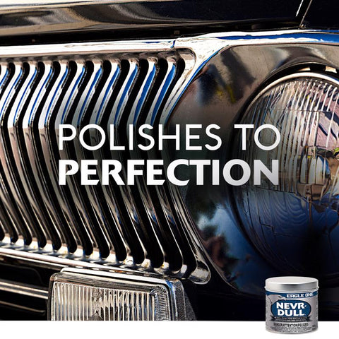 Polished auto grill