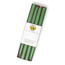 Colonial Green Taper Candles