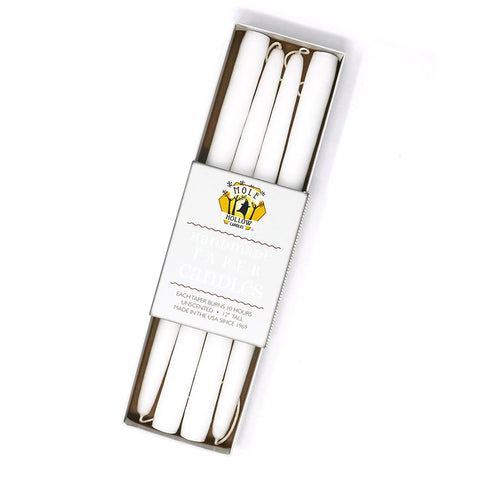 Stark White Taper Candles
