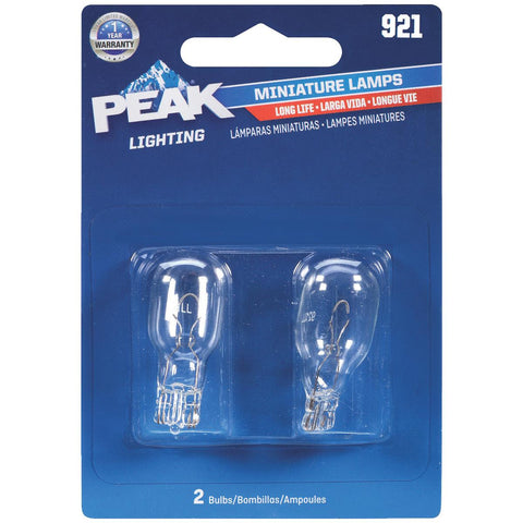 12.8V Mini IncandescentAutomotive Bulb (2-Pack) 921LL-BPP