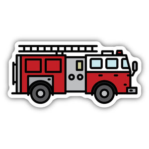 Fire Engine Sticker 1216-LSTK