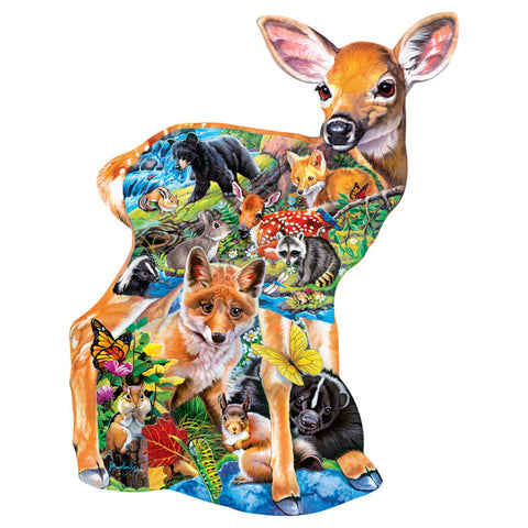 Fawn Friends 100-Piece Puzzle 12228