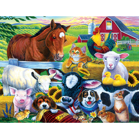 World of Animals Farm Friends 100-Piece Puzzle 12311
