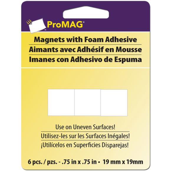 Square Magnets with Foam Adhesive 12331