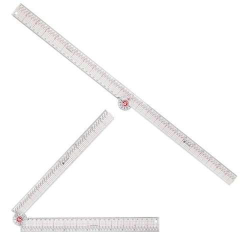 Straight and Folded Singer 24-inch Precision Rulers