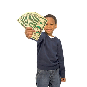 boy with play money