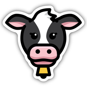 Cow With Bell Sticker 1280-LSTK