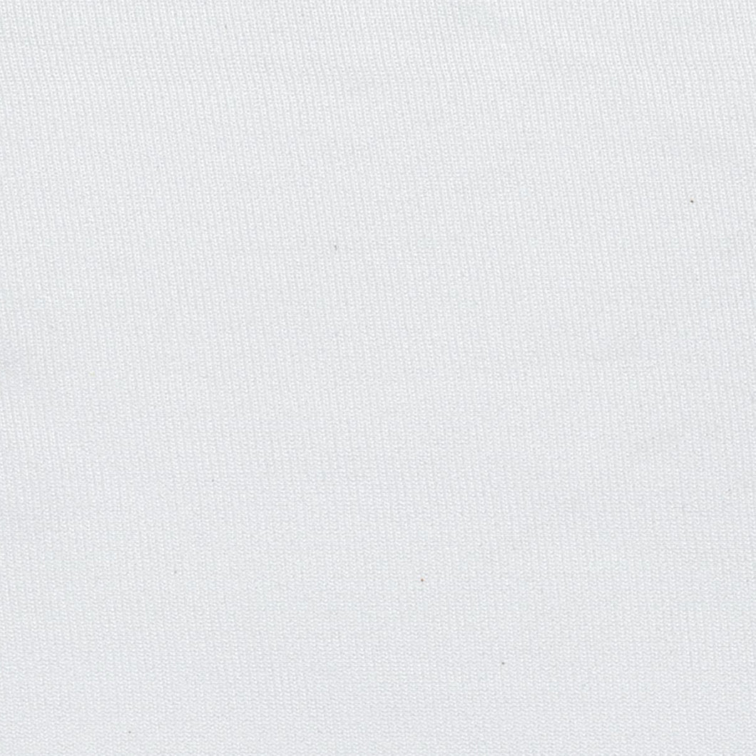 silky nylon tricot static guard white