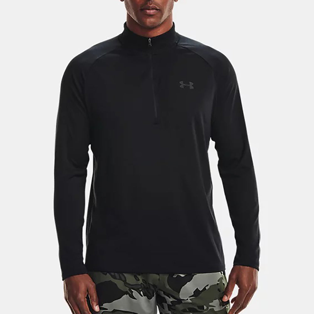 Black UA Tech Half Zip Shirt