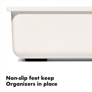 Compact Spice Drawer Organizer non-slip feet