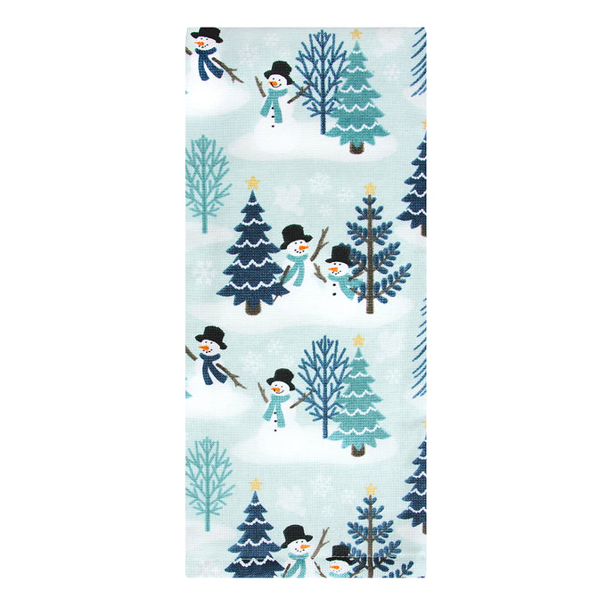 Woodland and Snowmen Dual Kitchen Towel 13380