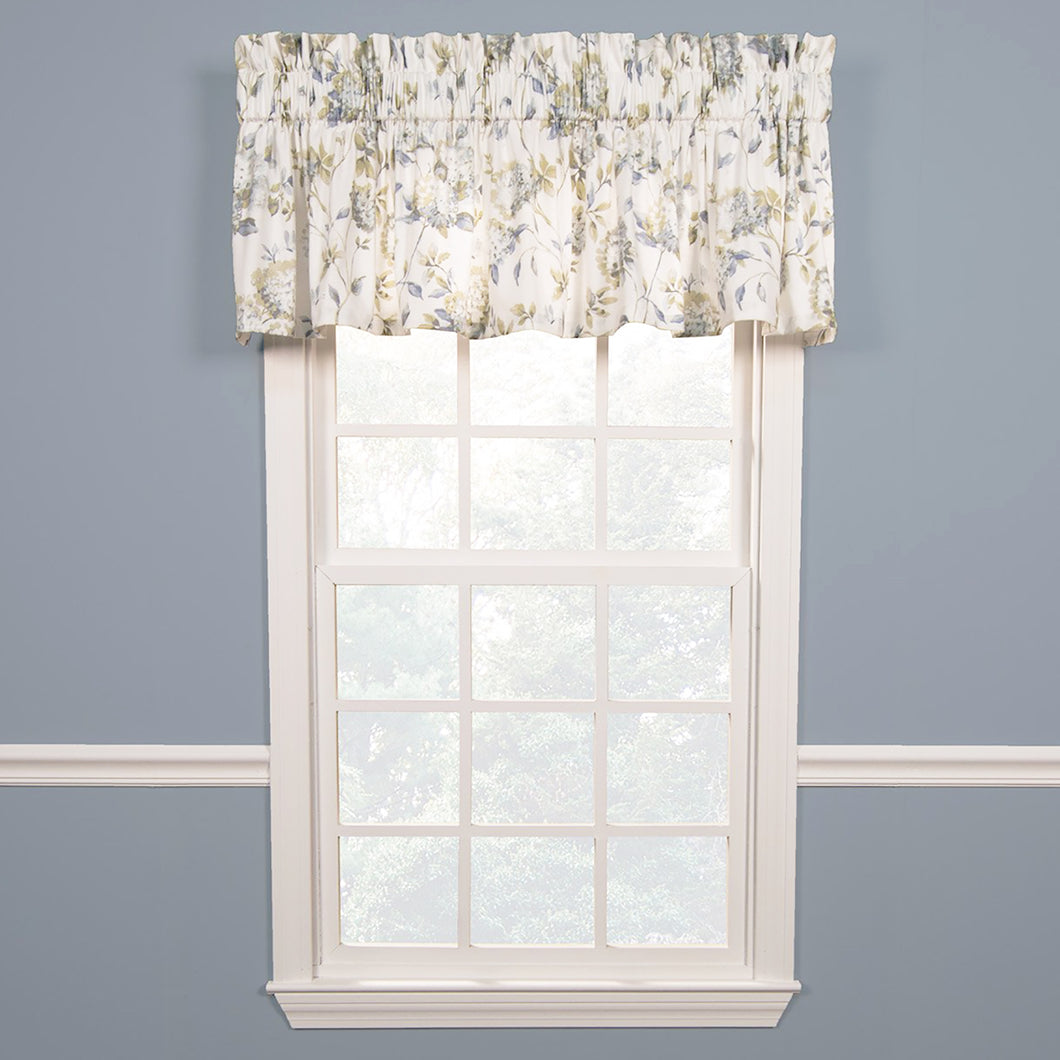 Blue Abigail Tailored Valance