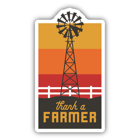 Thank A Farmer Sticker 1344-LSTK