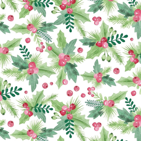 Holly Dance Printed Gift Tissue Paper 135-3664