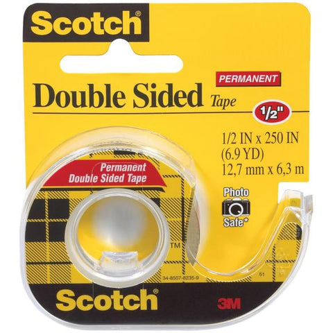 0.5" x 250" Scotch Permanent Double-Sided Tape