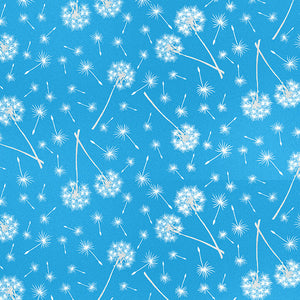 Blank Quilting Fabric Dandelion Silhouettes Cotton Fabric Let Your Light Shine Collection 1371G-11