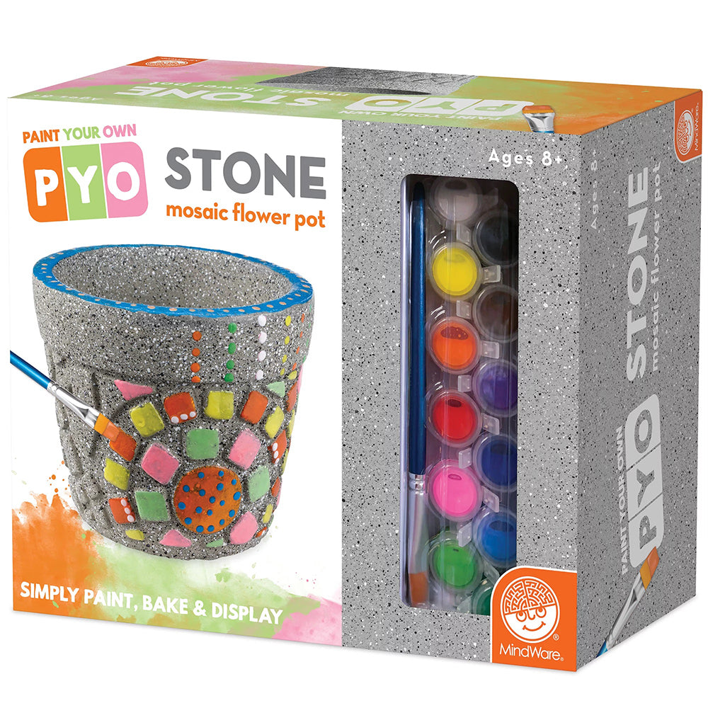 Paint Your Own Stone Mosaic Flower Pot 13788388