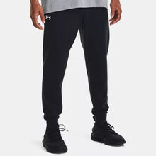 Black/White Men's UA Rival Fleece Joggers 1379774-001