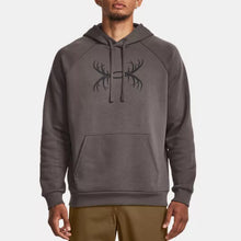 Fresh Clay/Jet Gray Men's UA Rival Fleece Antler Hoodie 1380258-176