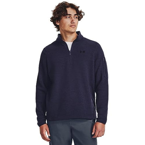 Midnight Navy/Black Men's UA Specialist 1/4 Zip Pullover 1380271
