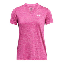 Rebel Pink/Pink Elixir/White Women's UA Tech Twist V-Neck T-Shirt