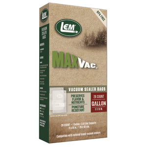 MAXVAC GALLON VACUUM SEALER BAGS 28CT
1388
