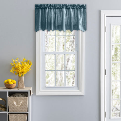 Blue Portland Valance
