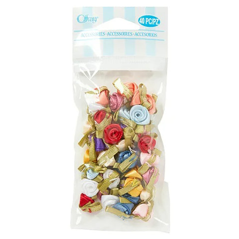 Small Ribbon Roses 14019