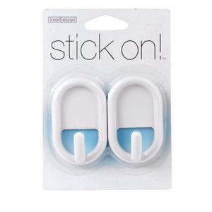 Stick-On Plastic Hooks 14201