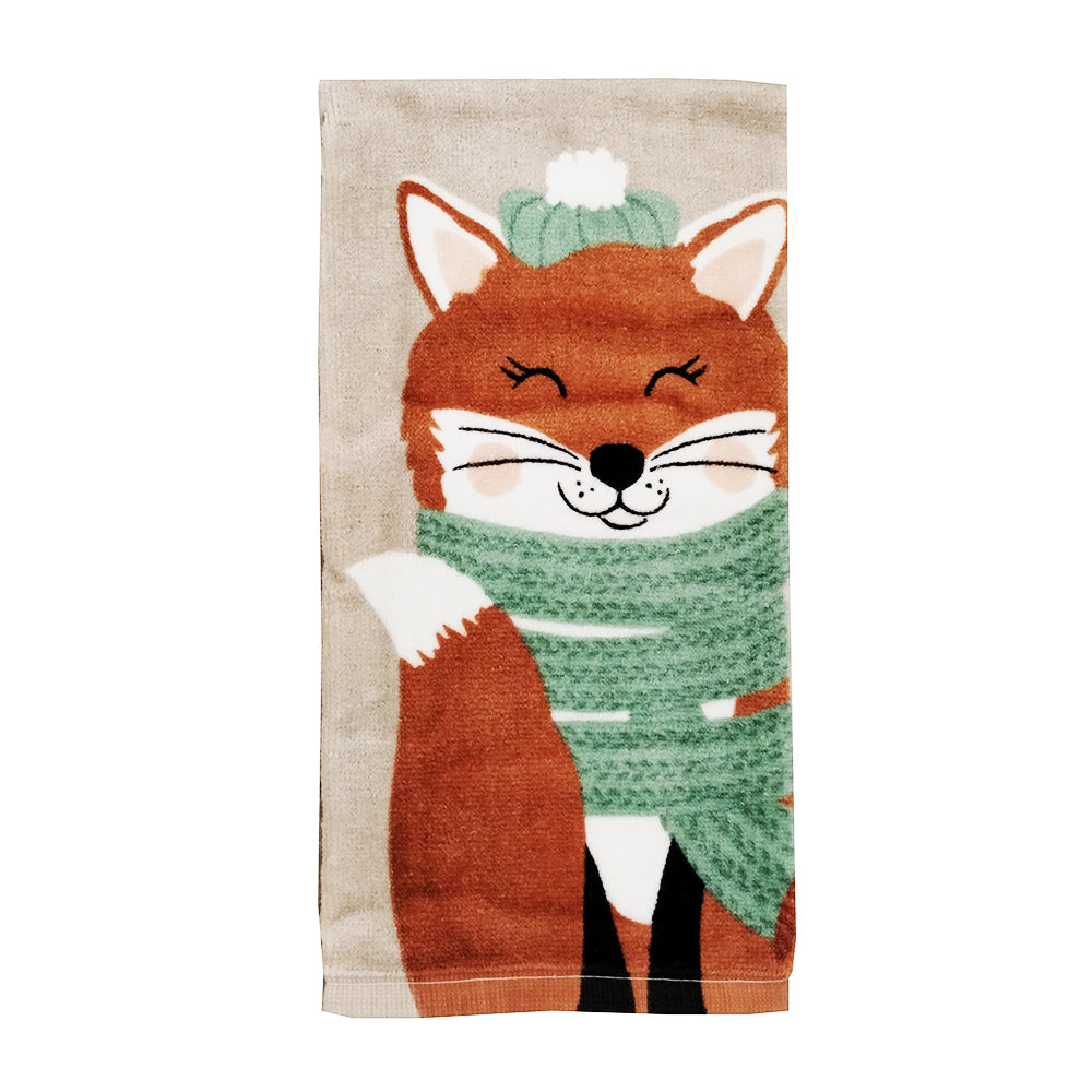 Cozy Autumn Fox Kitchen Towel 14289