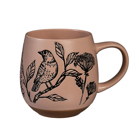 Cypress Home Artisan Series VII Pink Ceramic Cup