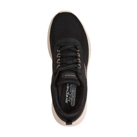 Skechers women's Skech-Lite Pro 2.0 Brilliant Shimmer shoe in black & rose gold