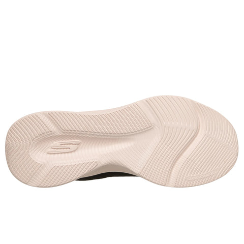 Sole of Skechers women's Skech-Lite Pro 2.0 Brilliant Shimmer shoe in black & rose gold