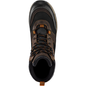 Danner men's Field Ranger hiker work boot in brown, top view