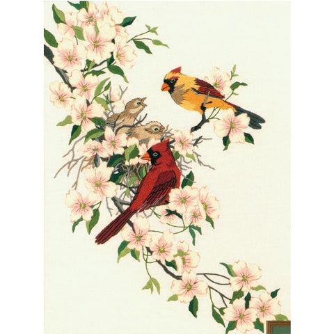 Cardinals Embroidery Kit 1516