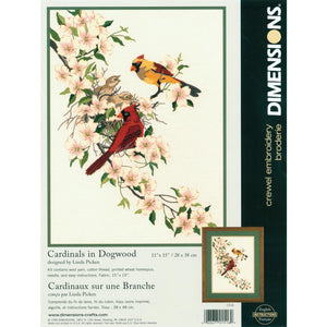 Cardinals Embroidery Kit 1516
