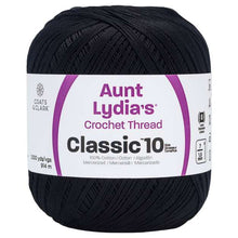 Black Crochet Thread Classic 10 Value Rolls 151-0012