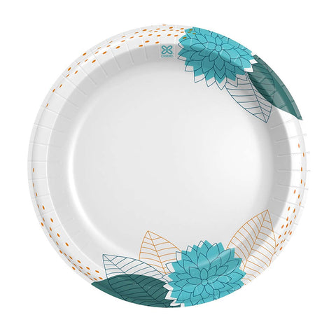 26-Pack Flowers Bloom Paper Dinner Plates 15255