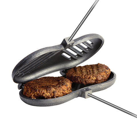 Burgers inside cooker