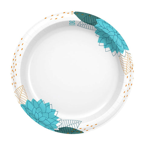 Flowers Bloom Paper Dinner Plates 15289
