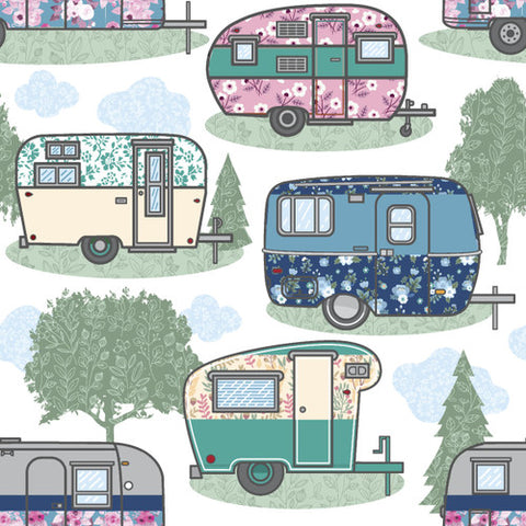 Camper Cotton Flannel Fabric 15313